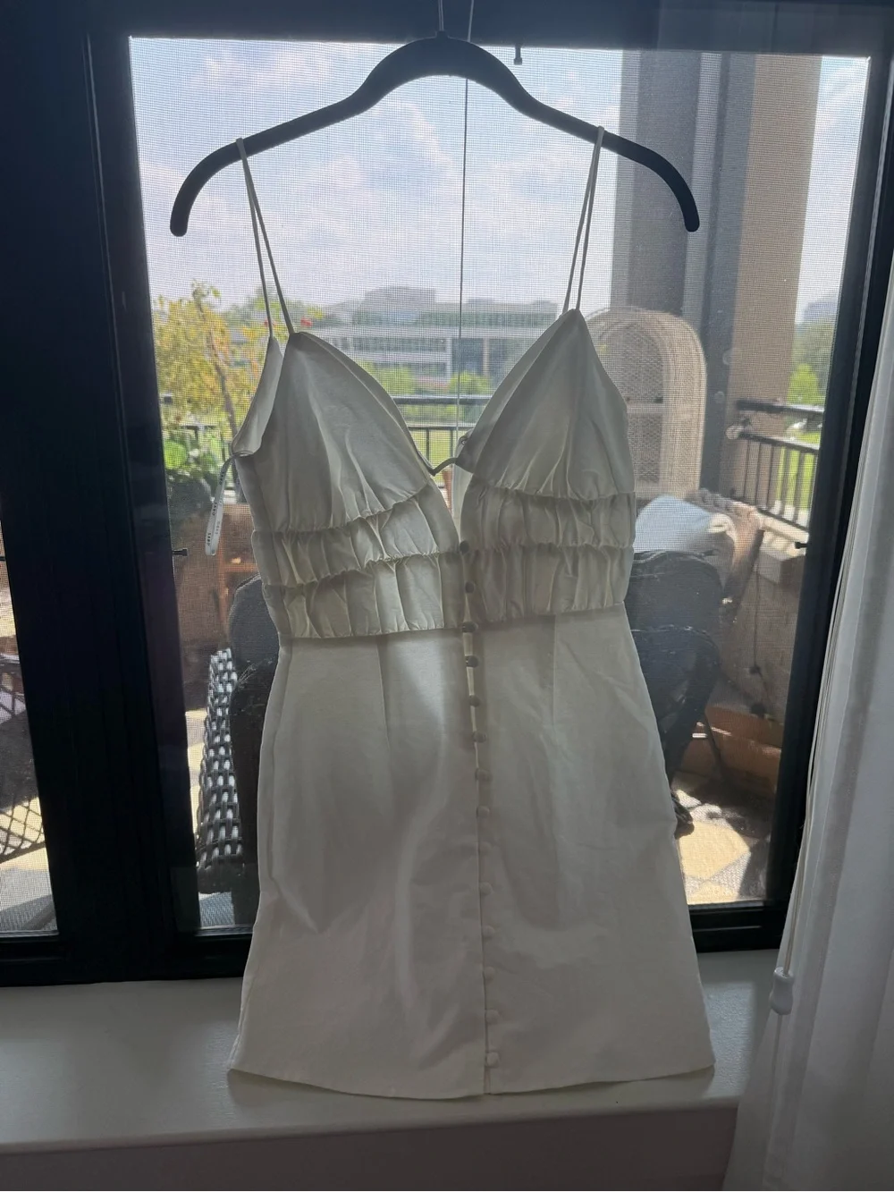 Sabo Skirt White Cutout Mini Dress - Picture 3 of 5